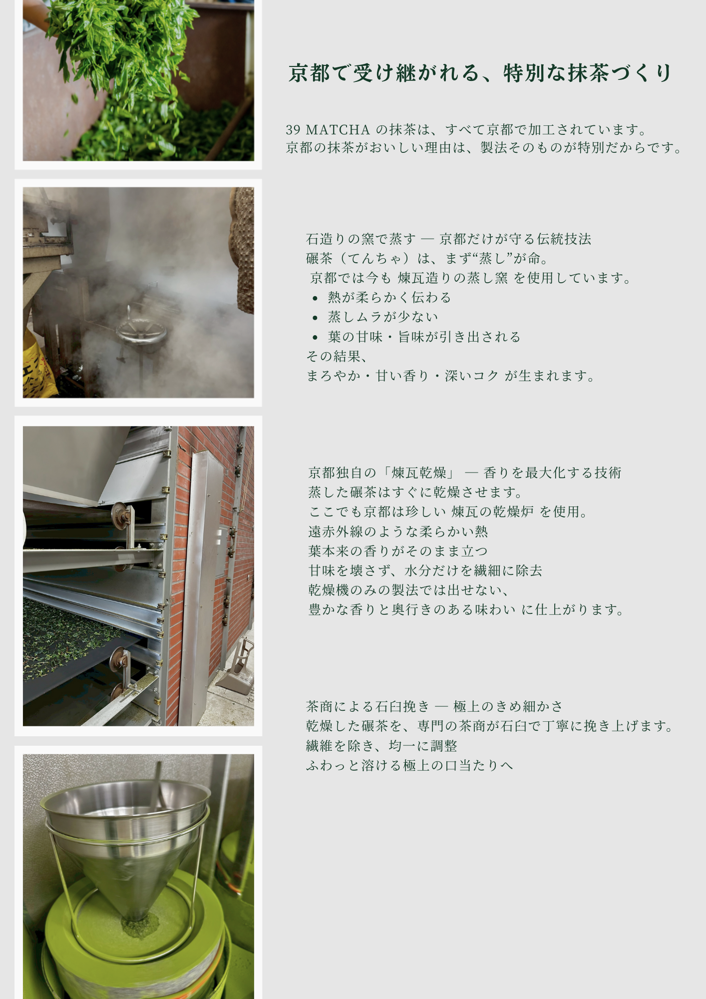 京都で作られる - 卓越した抹茶の芸術